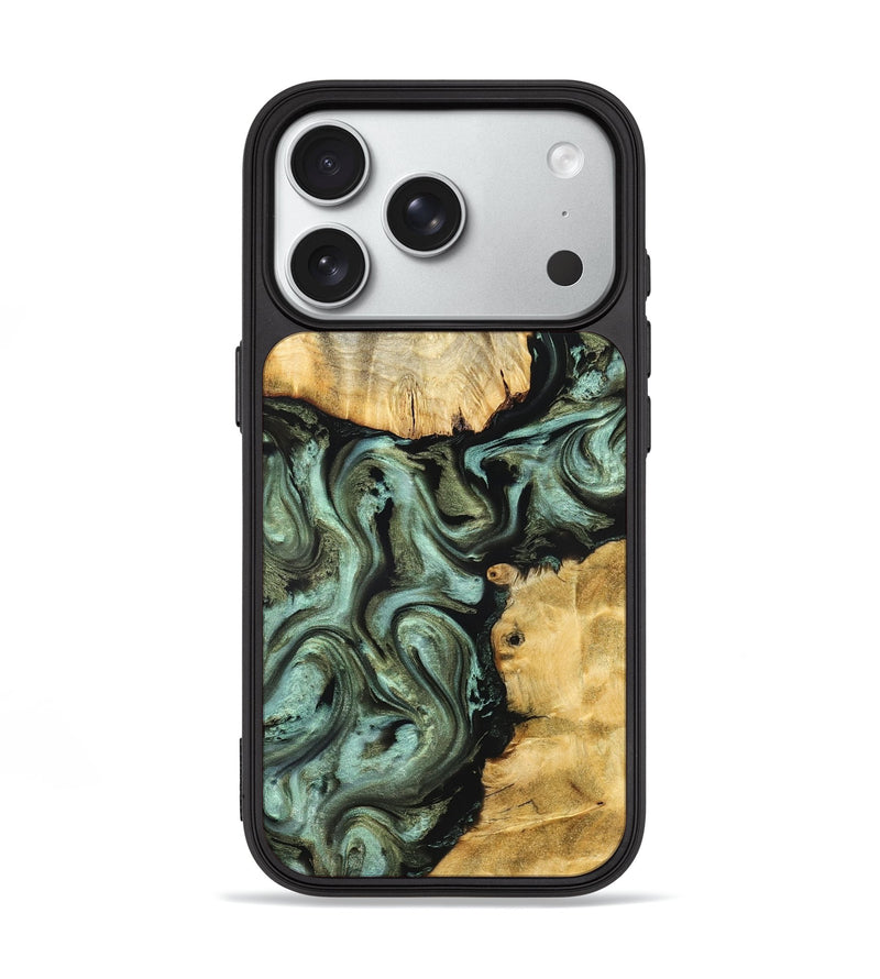 iPhone 18 Pro Wood Phone Case - Jeri (Green, 828669)