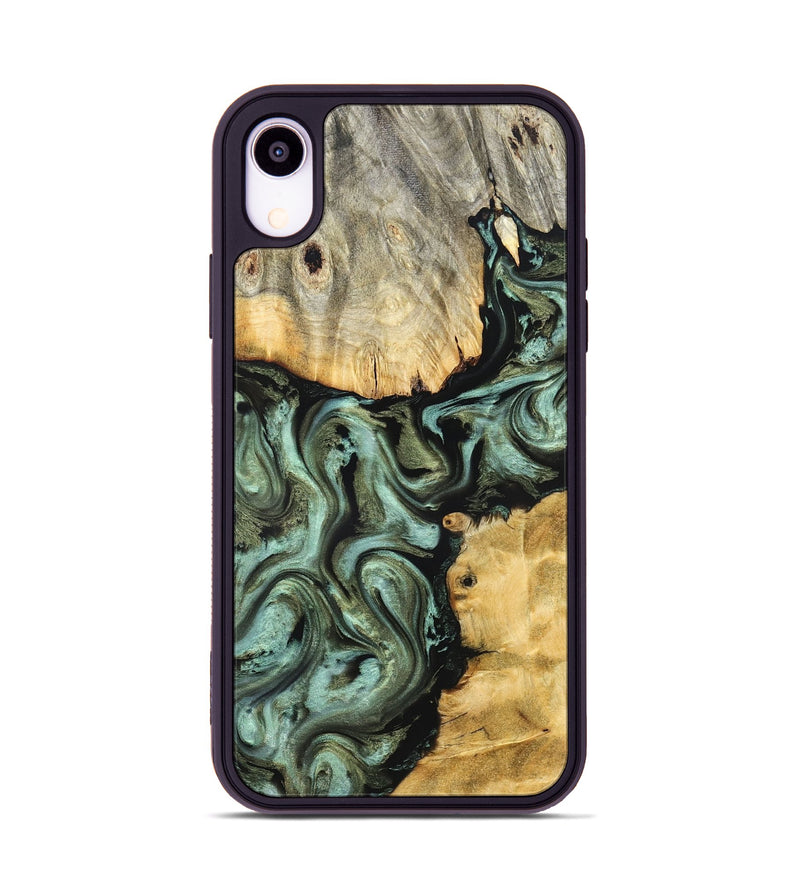 iPhone Xr Wood Phone Case - Jeri (Green, 828669)