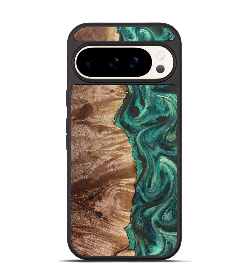 Pixel 9 Pro Wood Phone Case - Isabell (Green, 828670)
