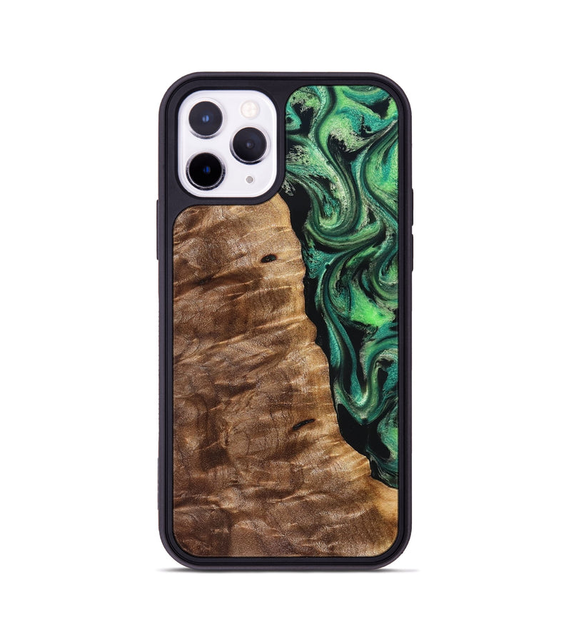 iPhone 11 Pro Wood Phone Case - Mathias (Green, 828671)