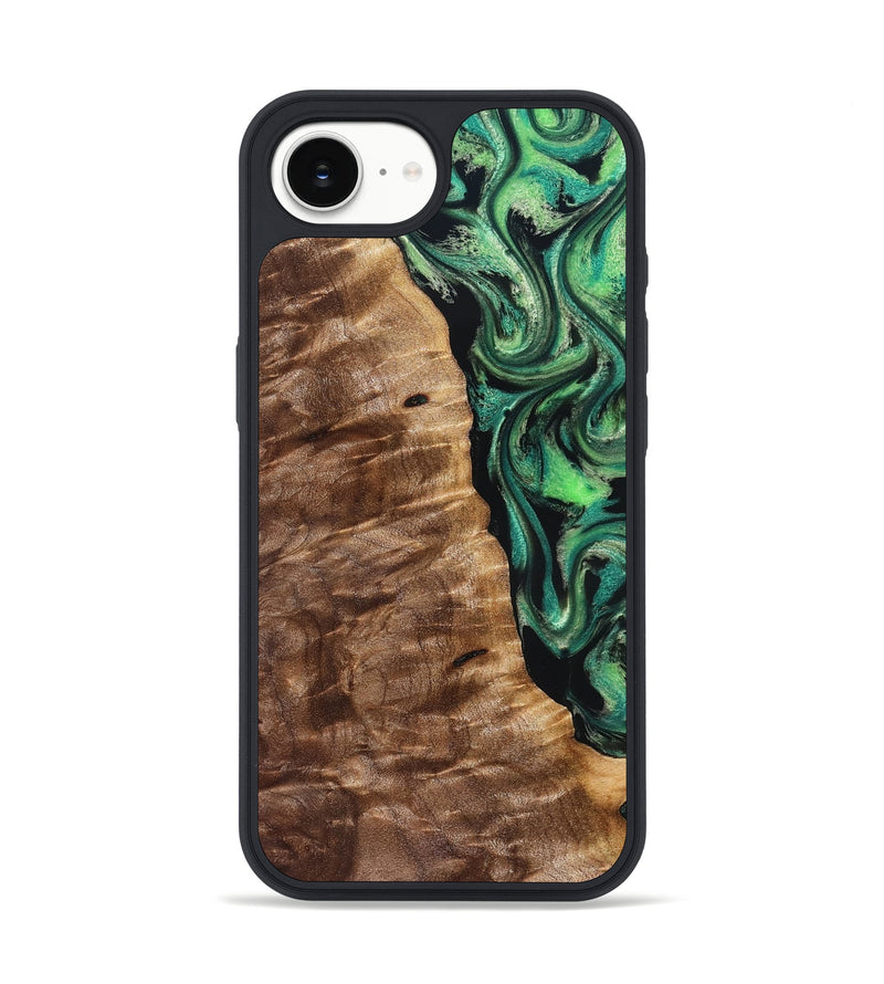 iPhone 16e Wood Phone Case - Mathias (Green, 828671)