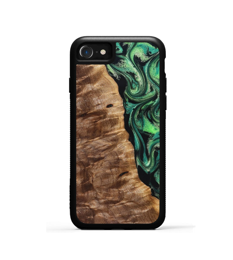 iPhone SE Wood Phone Case - Mathias (Green, 828671)