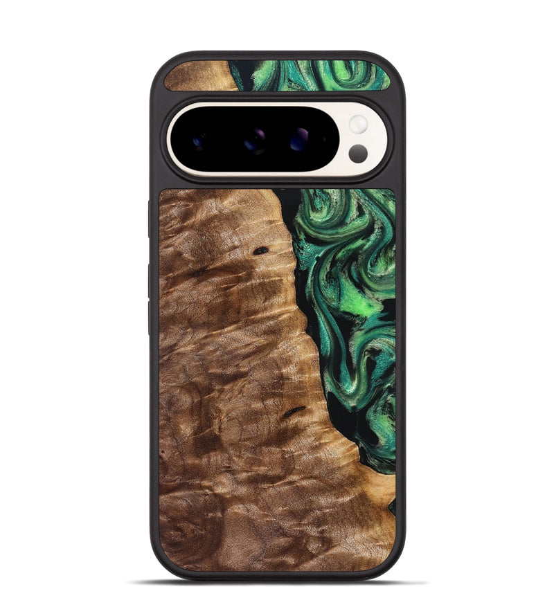 Pixel 9 Pro Wood Phone Case - Mathias (Green, 828671)