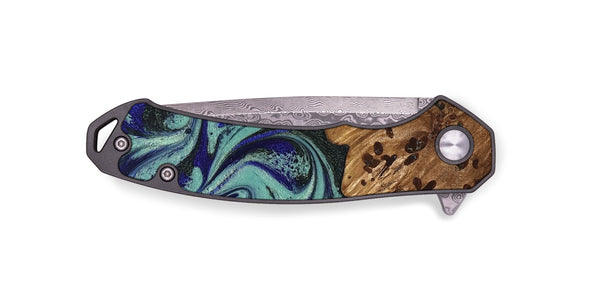 EDC Wood Pocket Knife - Oliver (Green, 828672)