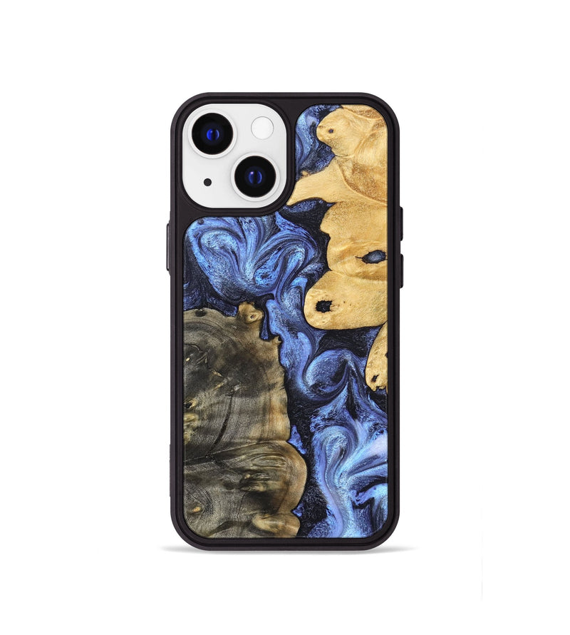 iPhone 13 mini Wood Phone Case - Collins (Blue, 828676)