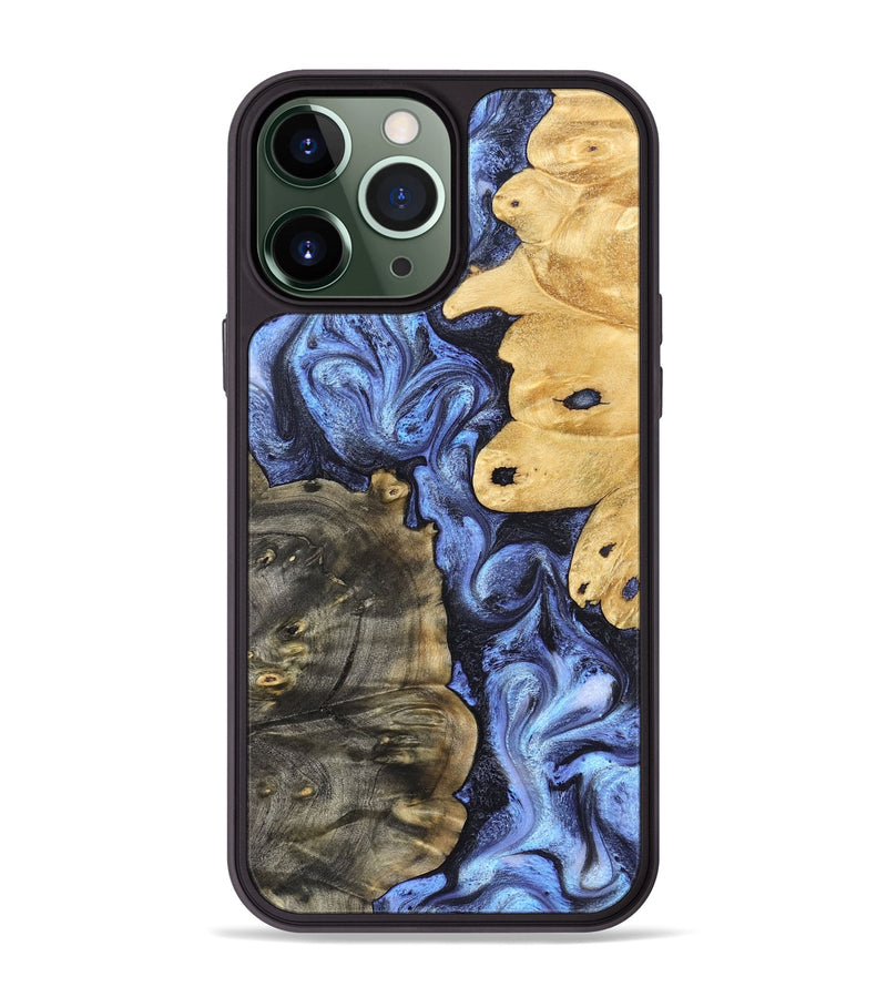 iPhone 13 Pro Max Wood Phone Case - Collins (Blue, 828676)