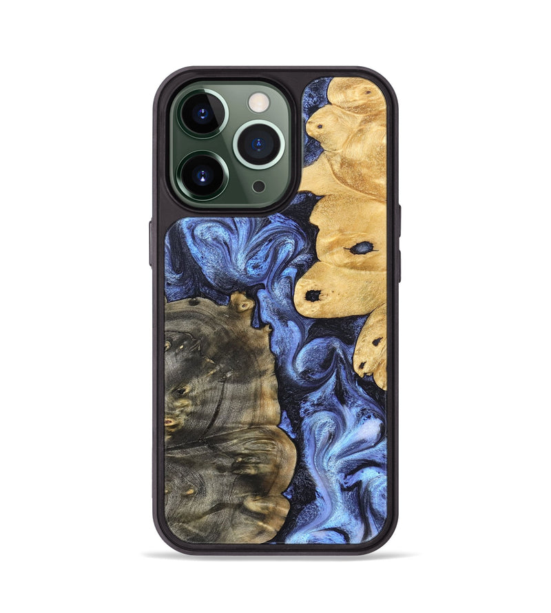 iPhone 13 Pro Wood Phone Case - Collins (Blue, 828676)