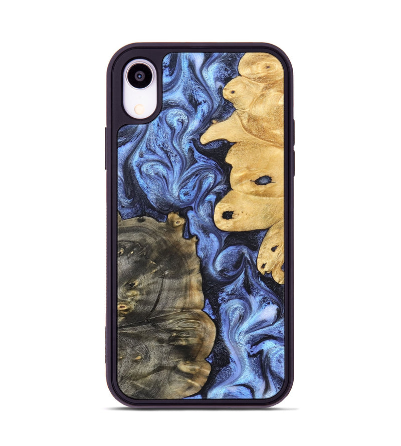 iPhone Xr Wood Phone Case - Collins (Blue, 828676)