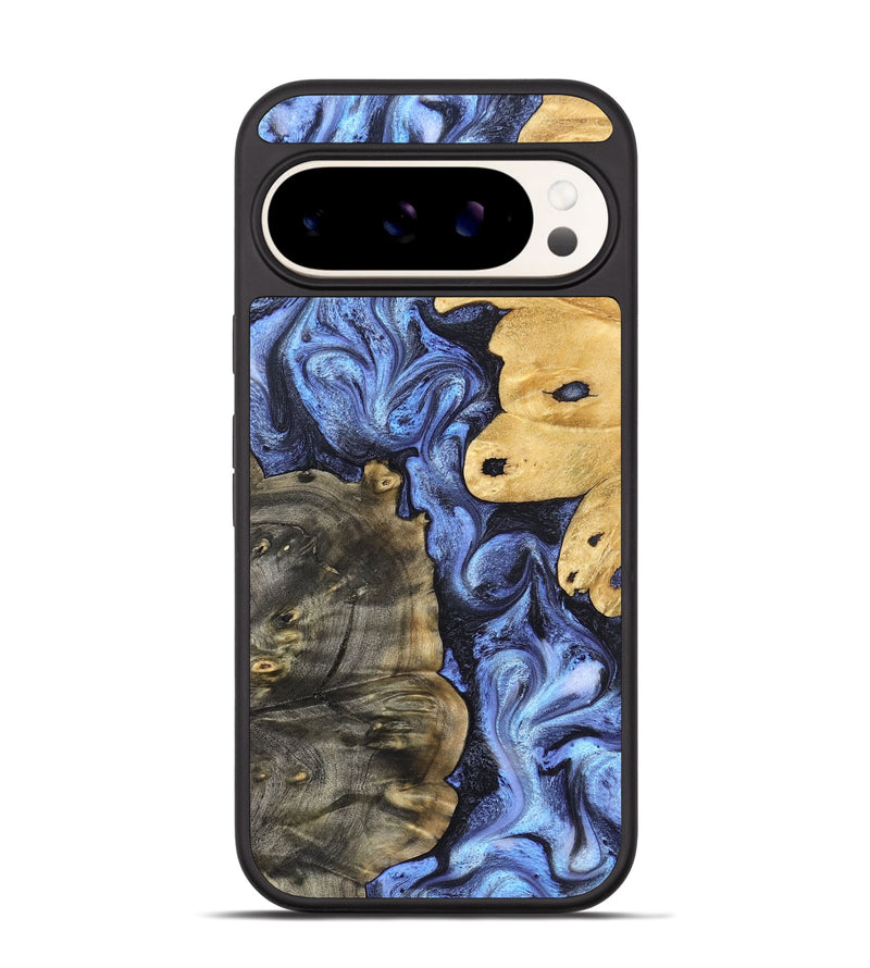 Pixel 9 Pro Wood Phone Case - Collins (Blue, 828676)