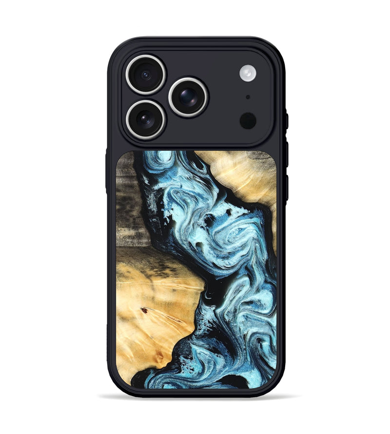 iPhone 17 Pro Wood Phone Case - Tillman (Blue, 828680)