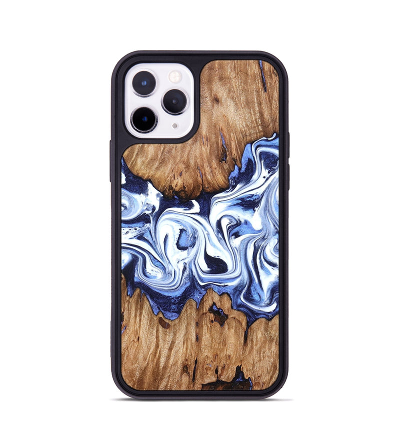 iPhone 11 Pro Wood Phone Case - Yair (Blue, 828681)