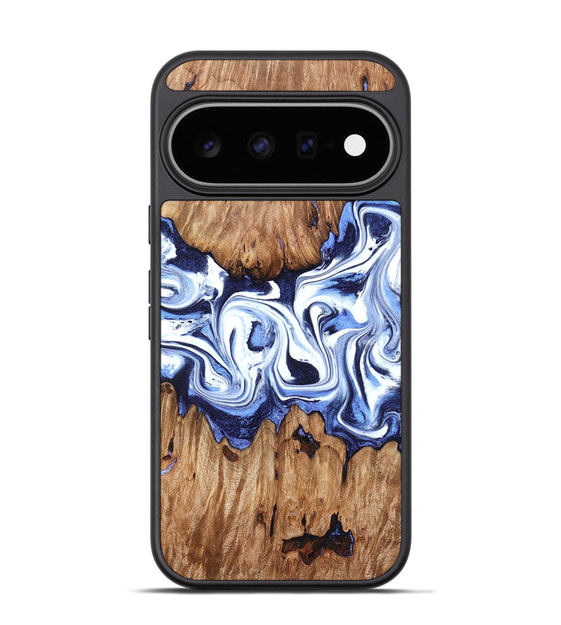 Pixel 11 Pro Wood Phone Case - Yair (Blue, 828681)