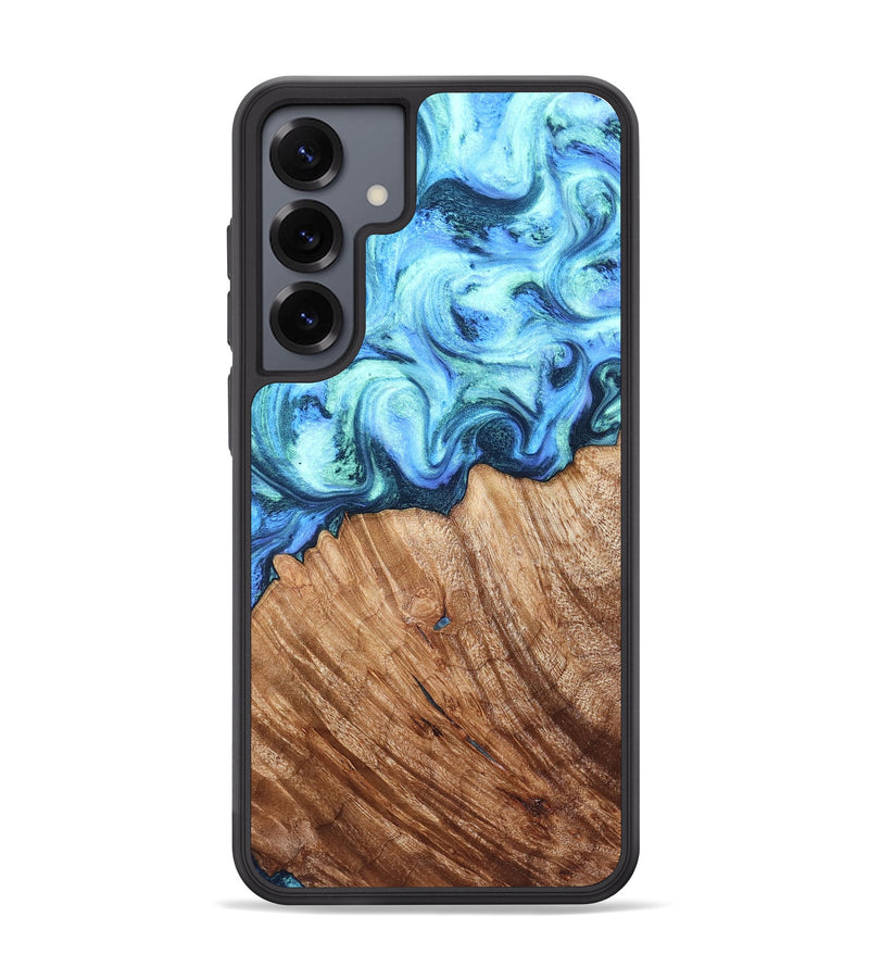 Galaxy S25 Plus Wood Phone Case - Leilany (Blue, 828682)