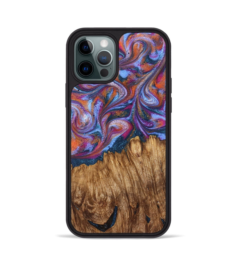 iPhone 12 Pro Wood Phone Case - Chanel (Blue, 828684)