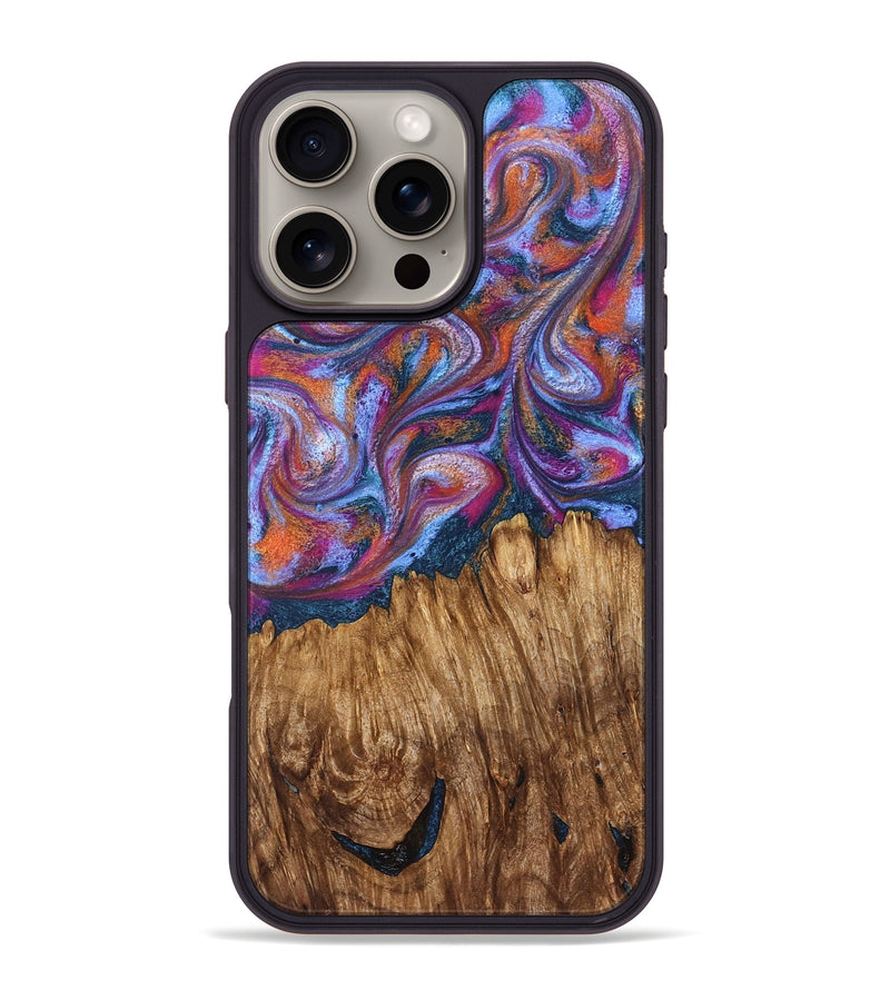 iPhone 16 Pro Max Wood Phone Case - Chanel (Blue, 828684)