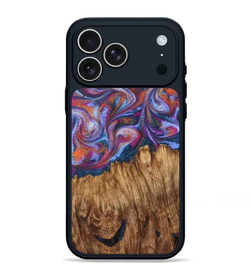 iPhone 17 Pro Max Wood Phone Case - Chanel (Blue, 828684)