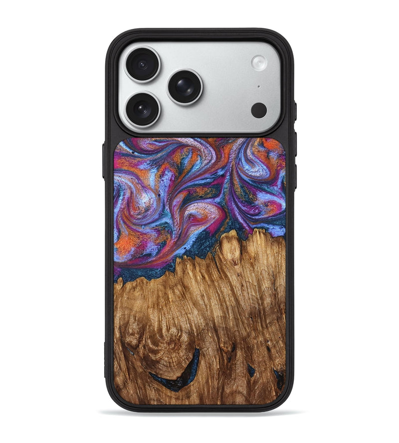 iPhone 18 Pro Max Wood Phone Case - Chanel (Blue, 828684)