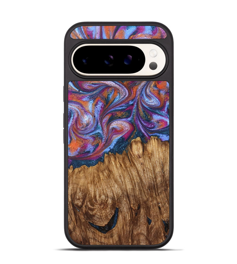 Pixel 9 Pro Wood Phone Case - Chanel (Blue, 828684)