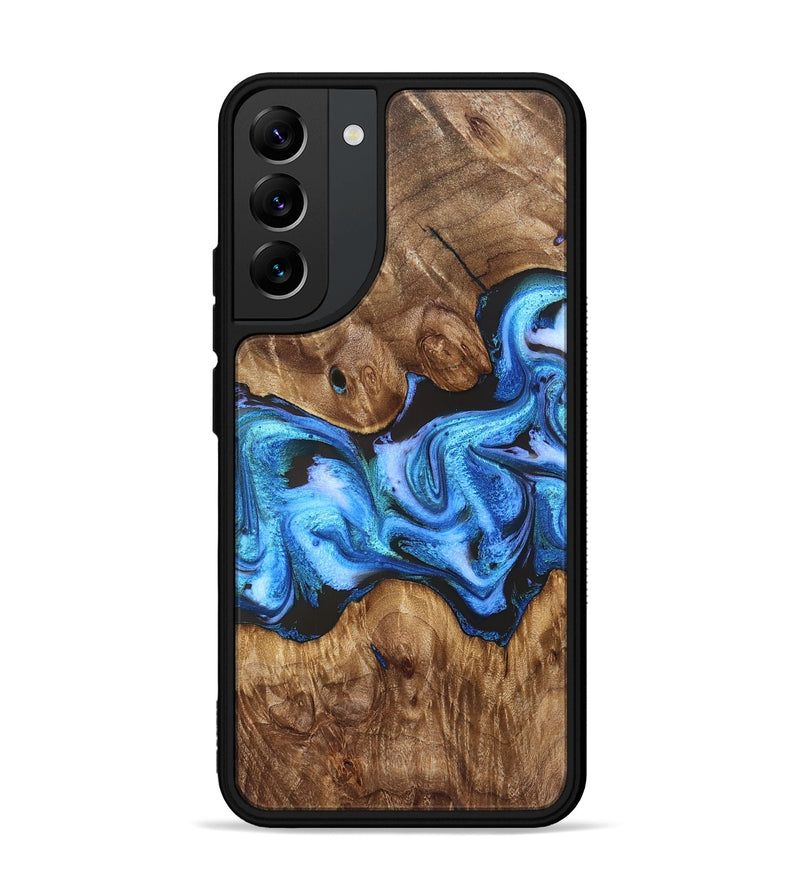 Galaxy S22 Plus Wood Phone Case - Mila (Blue, 828685)