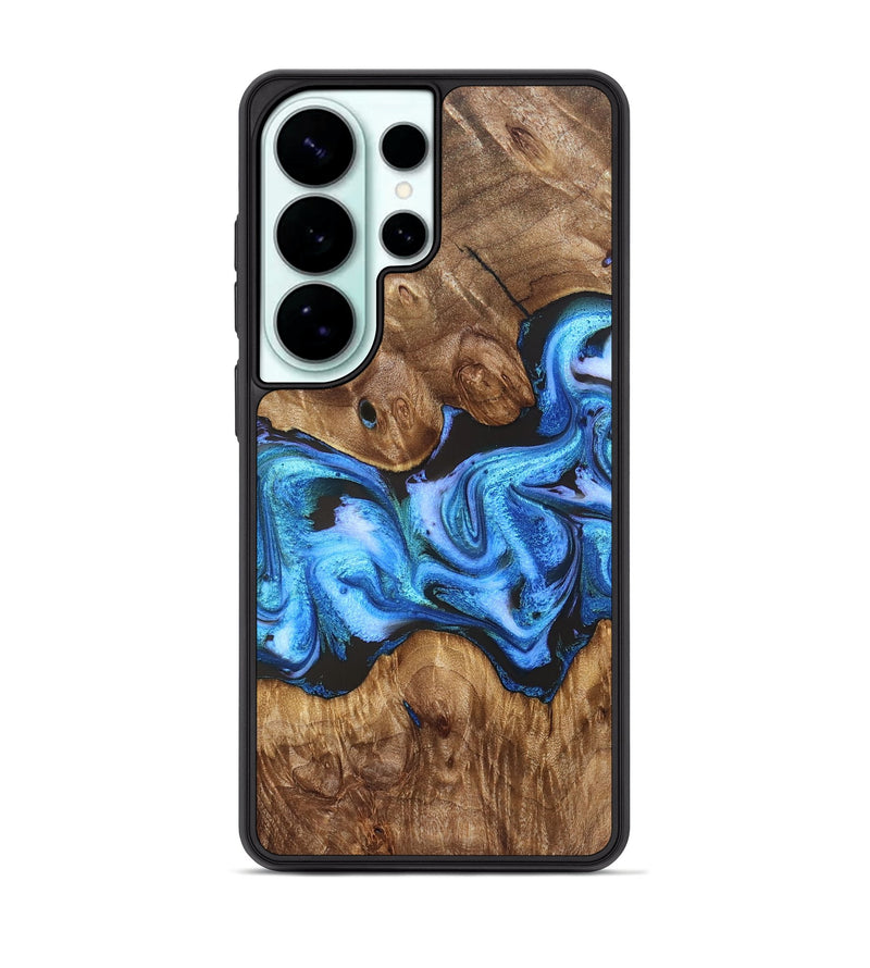 Galaxy S26 Ultra Wood Phone Case - Mila (Blue, 828685)
