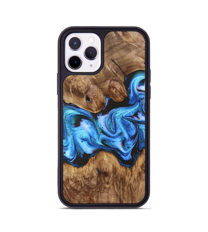 iPhone 11 Pro Wood Phone Case - Mila (Blue, 828685)
