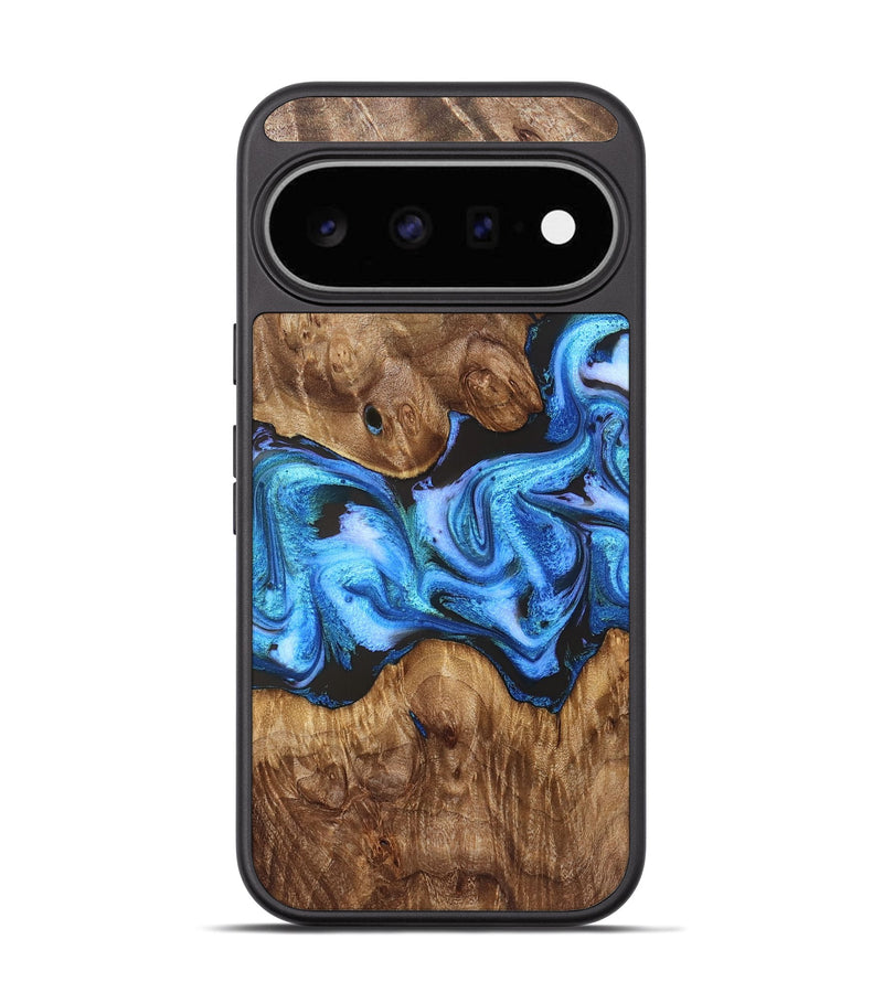 Pixel 11 Wood Phone Case - Mila (Blue, 828685)