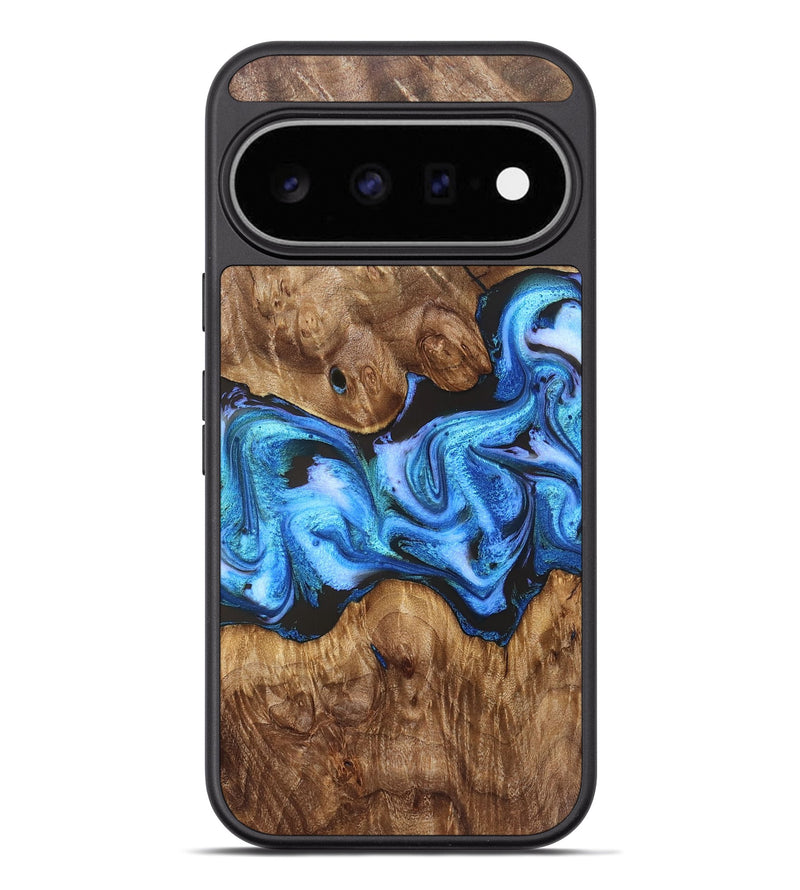Pixel 11 Pro XL Wood Phone Case - Mila (Blue, 828685)