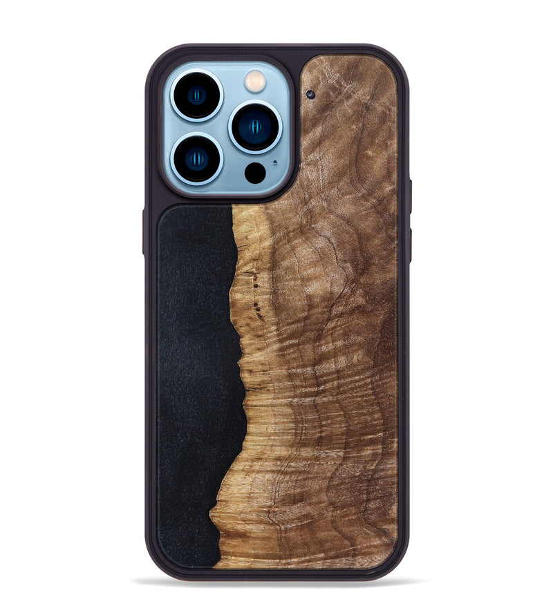 iPhone 14 Pro Max Wood Phone Case - Caitlin (Wood Burl, 828696)