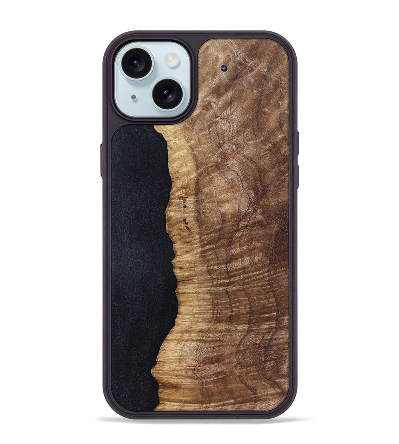 iPhone 15 Plus Wood Phone Case - Caitlin (Wood Burl, 828696)