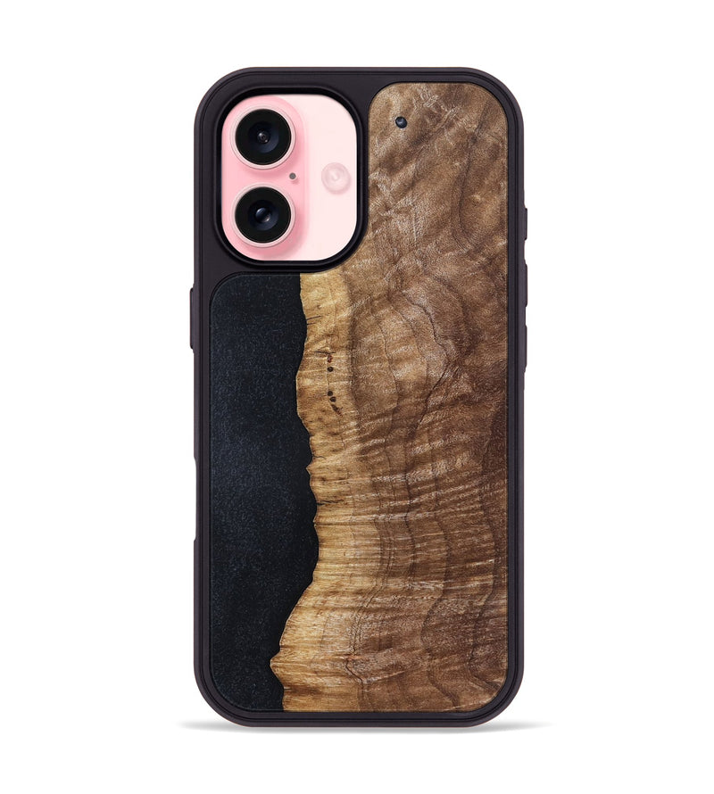 iPhone 16 Wood Phone Case - Caitlin (Wood Burl, 828696)