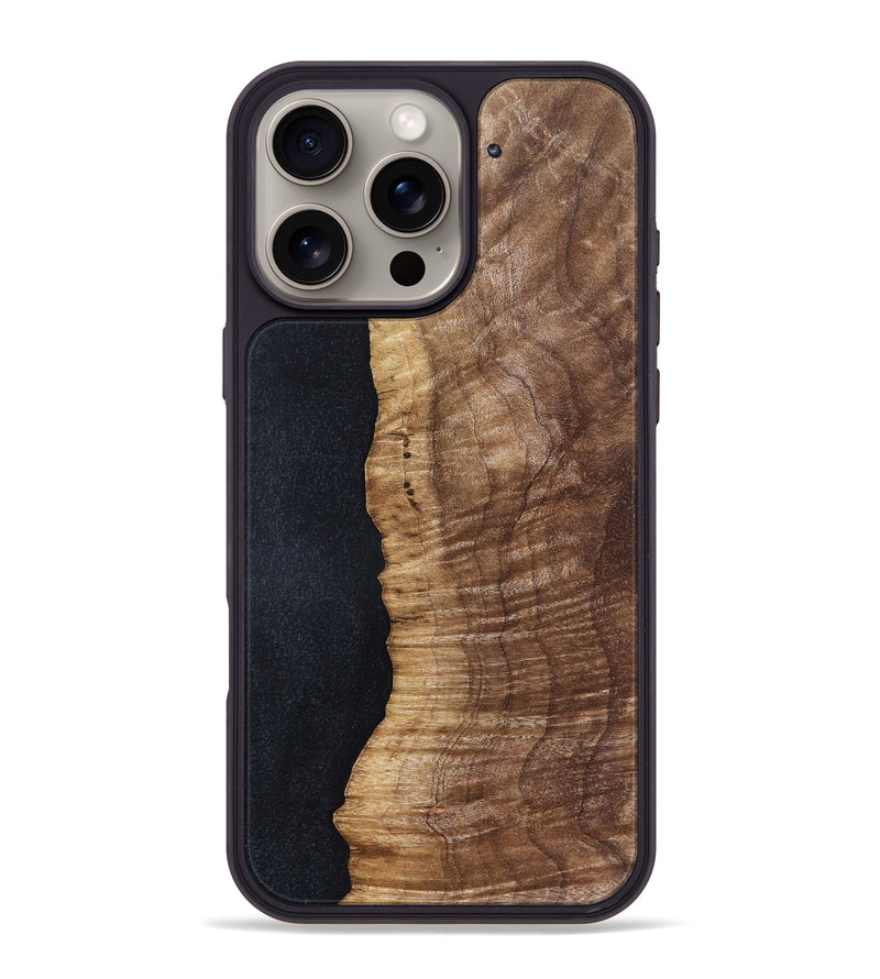 iPhone 16 Pro Max Wood Phone Case - Caitlin (Wood Burl, 828696)