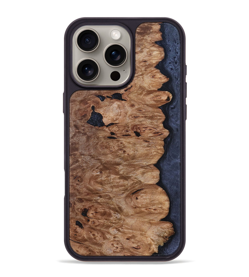 iPhone 16 Pro Max Wood Phone Case - Kim (Wood Burl, 828699)