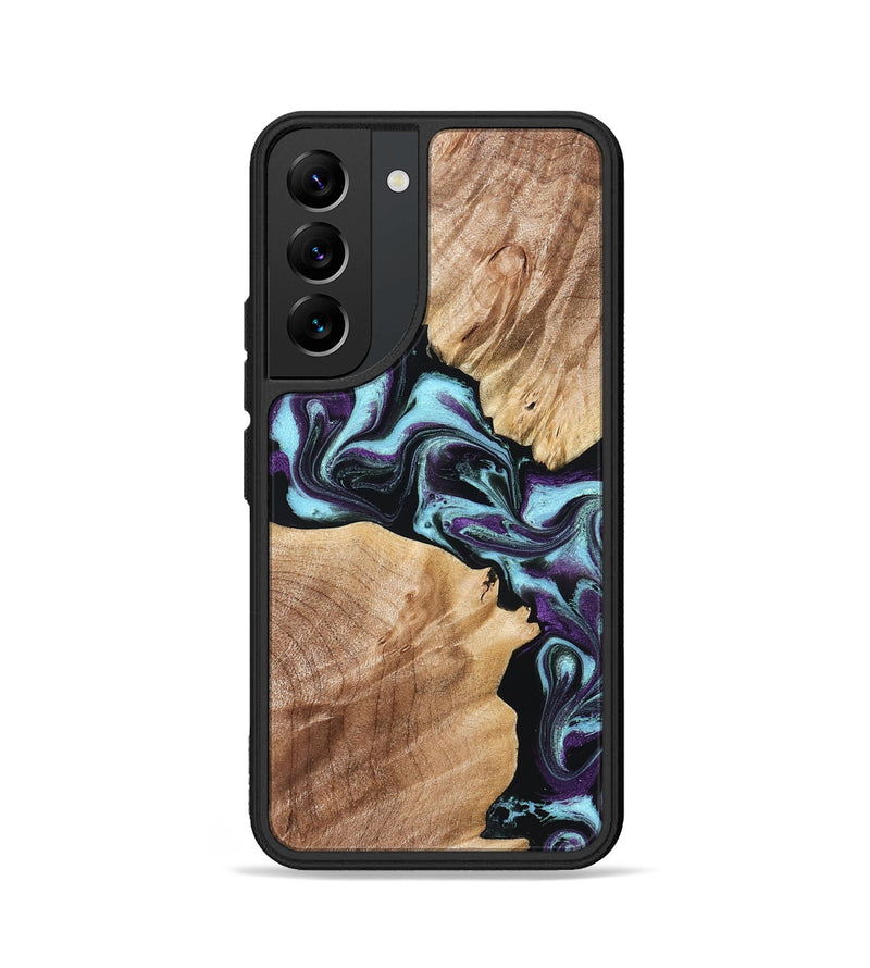 Galaxy S22 Wood Phone Case - Leda (Purple, 828706)
