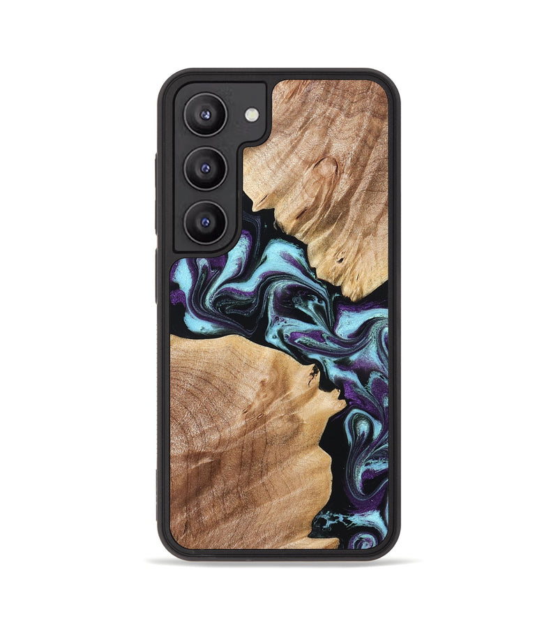 Galaxy S23 Wood Phone Case - Leda (Purple, 828706)