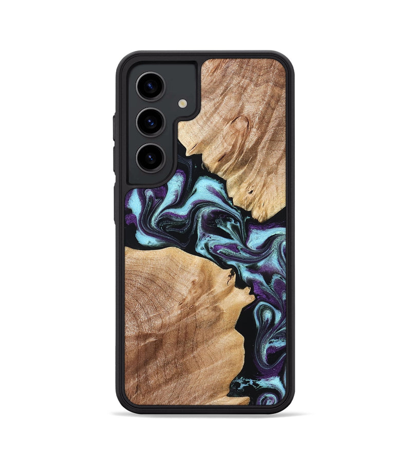 Galaxy S24 Wood Phone Case - Leda (Purple, 828706)