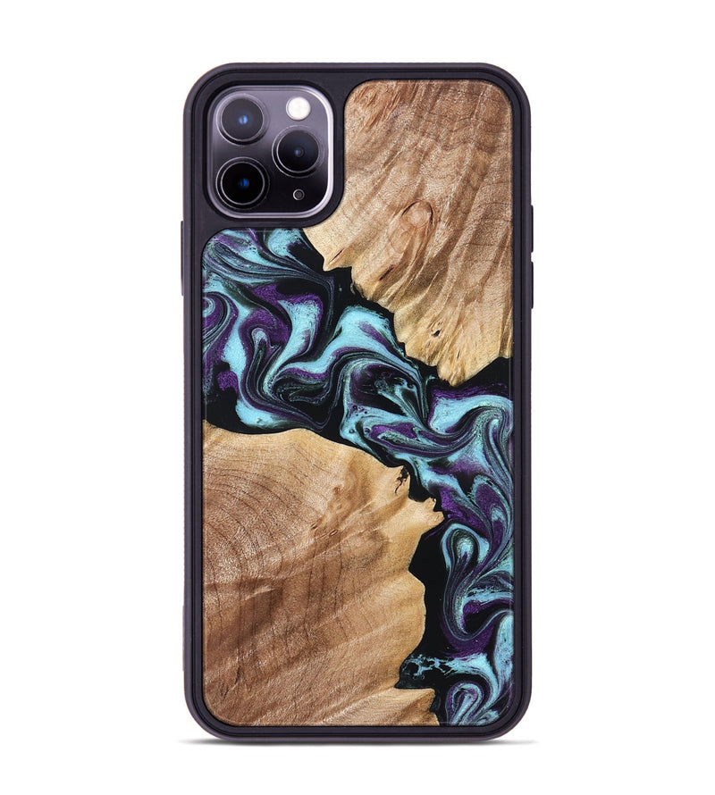 iPhone 11 Pro Max Wood Phone Case - Leda (Purple, 828706)