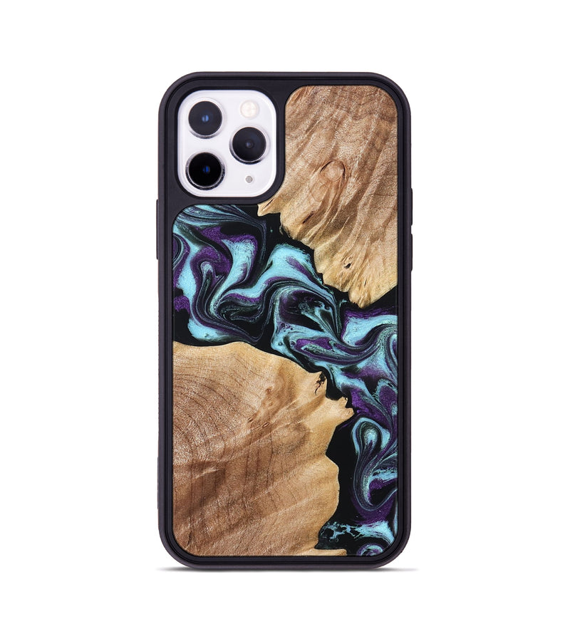 iPhone 11 Pro Wood Phone Case - Leda (Purple, 828706)