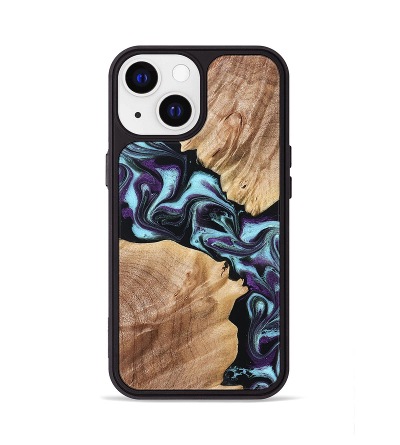 iPhone 13 Wood Phone Case - Leda (Purple, 828706)
