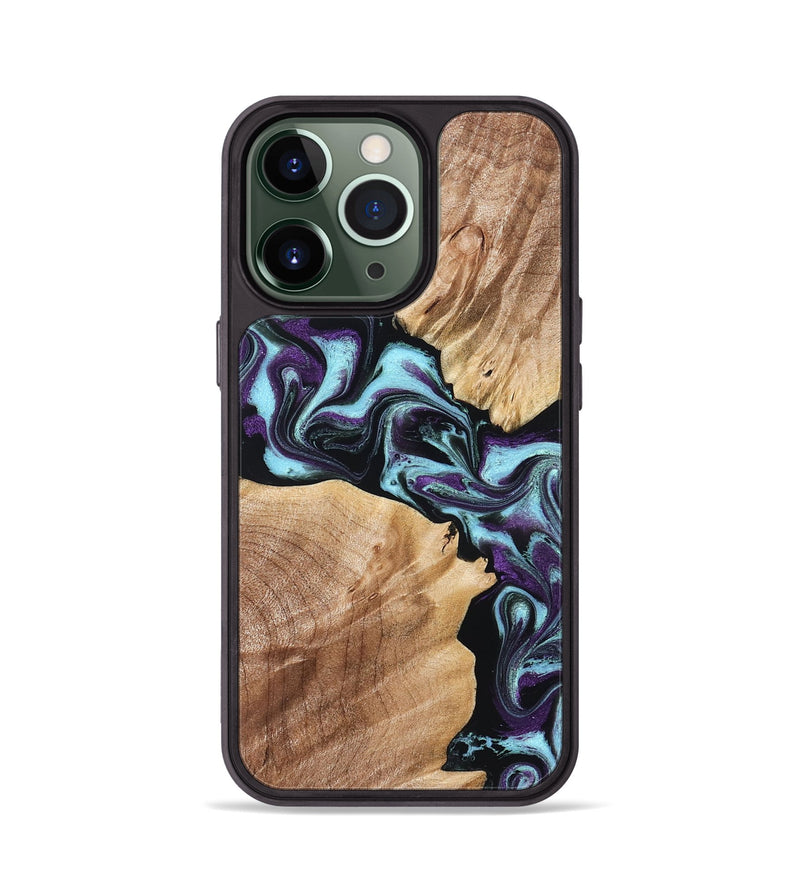 iPhone 13 Pro Wood Phone Case - Leda (Purple, 828706)