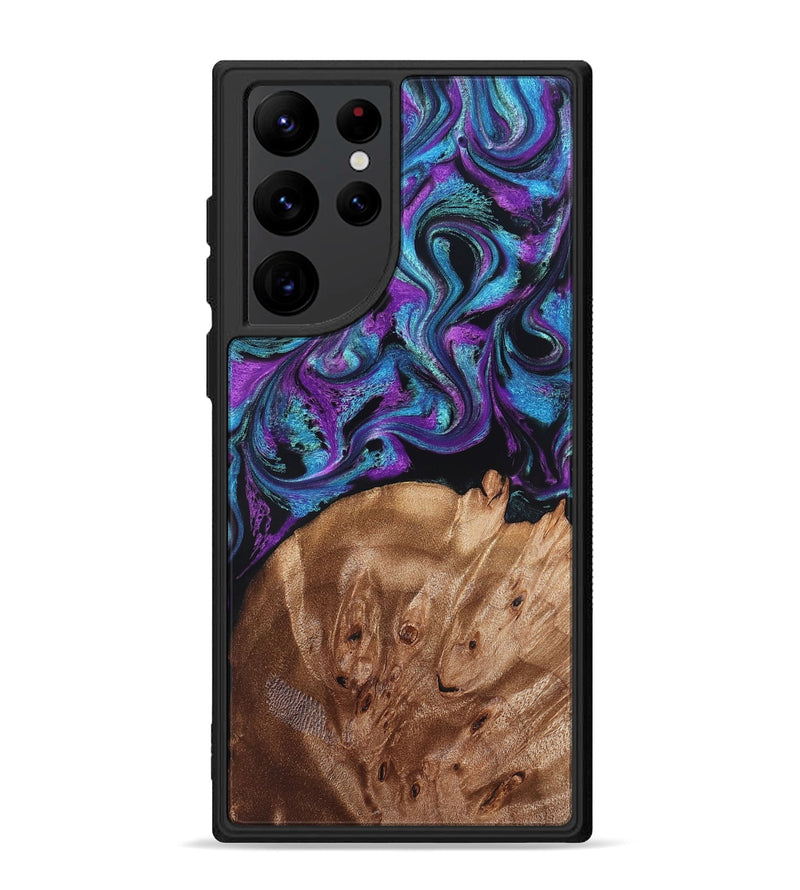 Galaxy S22 Ultra Wood Phone Case - Moses (Purple, 828707)