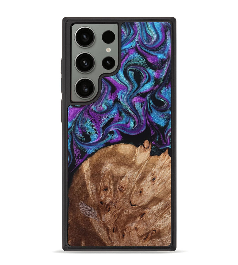 Galaxy S23 Ultra Wood Phone Case - Moses (Purple, 828707)