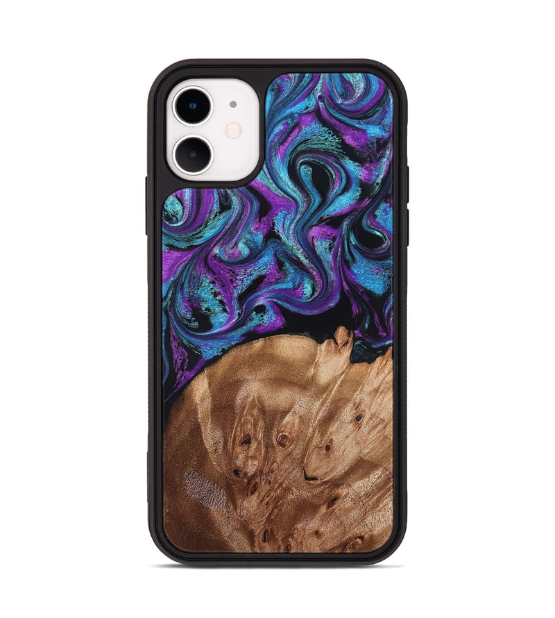 iPhone 11 Wood Phone Case - Moses (Purple, 828707)