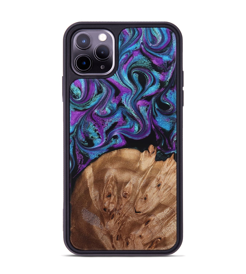 iPhone 11 Pro Max Wood Phone Case - Moses (Purple, 828707)