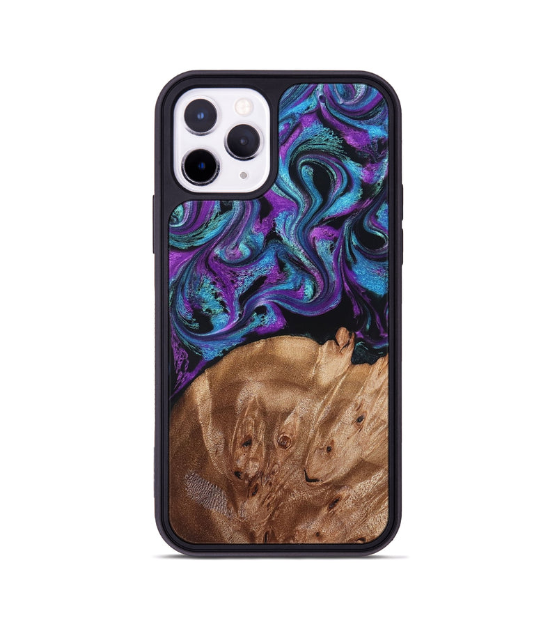 iPhone 11 Pro Wood Phone Case - Moses (Purple, 828707)