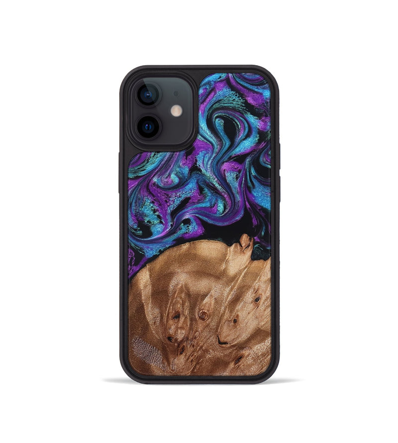 iPhone 12 mini Wood Phone Case - Moses (Purple, 828707)
