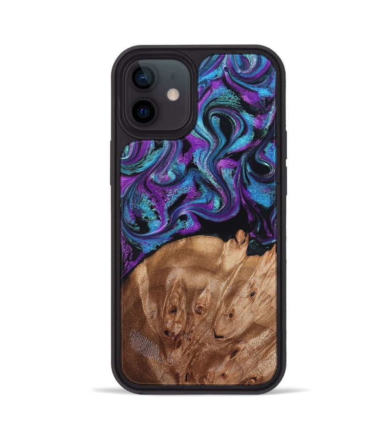 iPhone 12 Wood Phone Case - Moses (Purple, 828707)