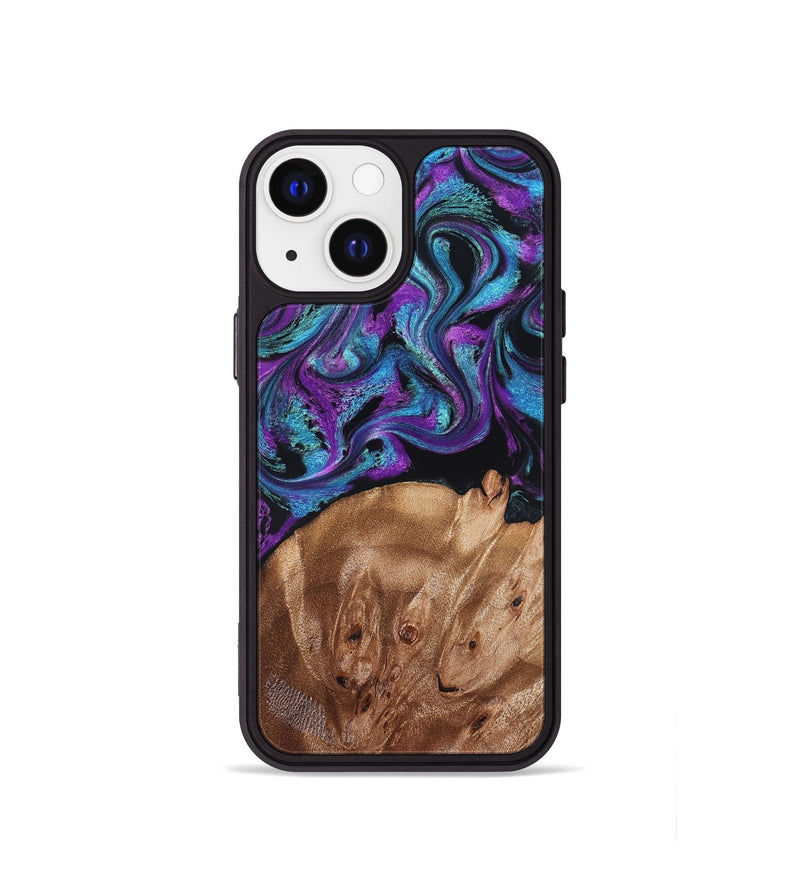 iPhone 13 mini Wood Phone Case - Moses (Purple, 828707)