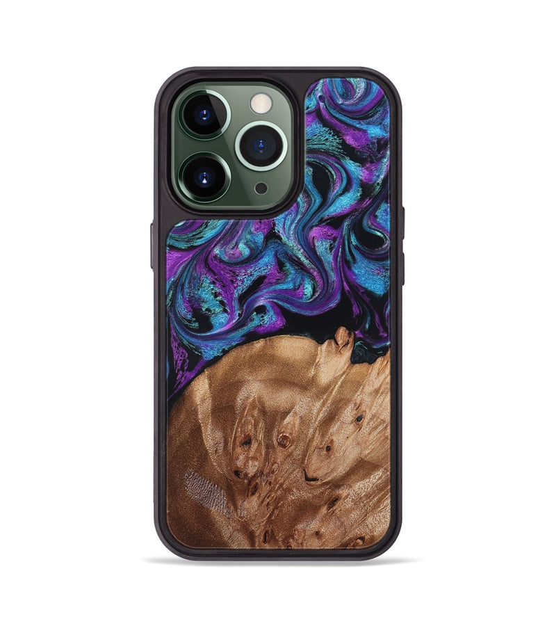 iPhone 13 Pro Wood Phone Case - Moses (Purple, 828707)