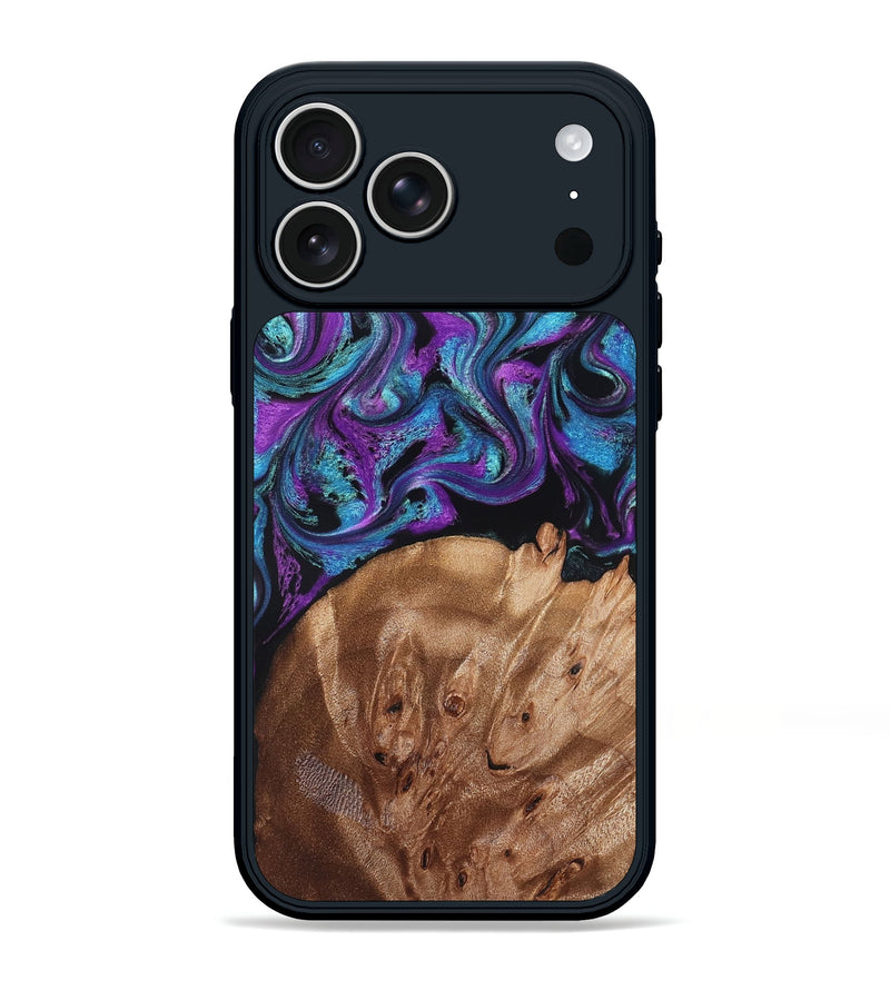 iPhone 17 Pro Max Wood Phone Case - Moses (Purple, 828707)