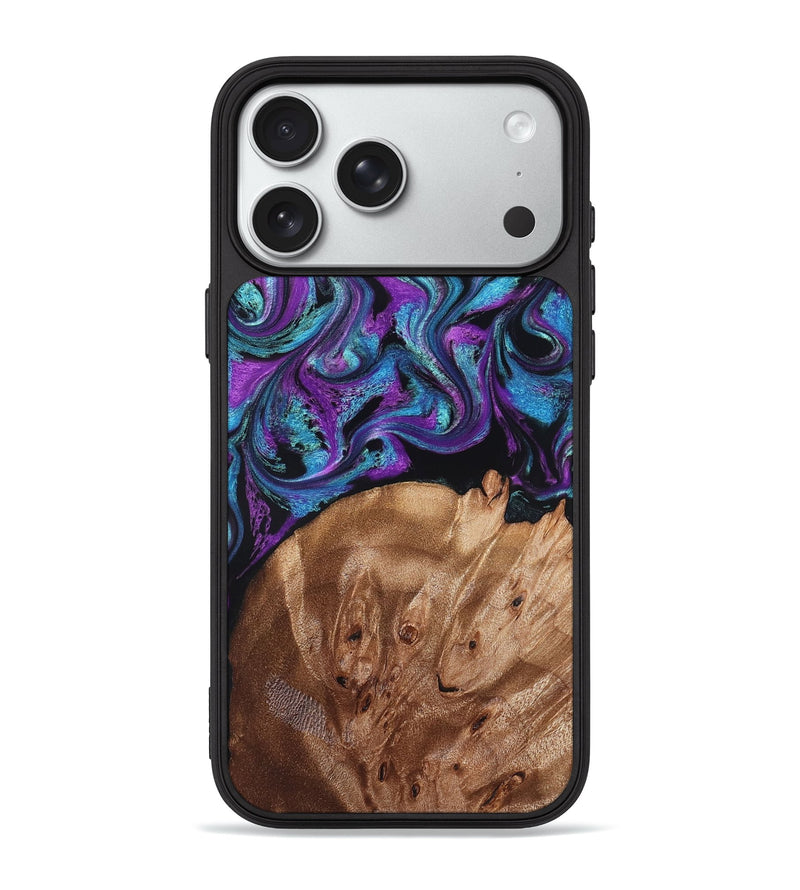 iPhone 18 Pro Max Wood Phone Case - Moses (Purple, 828707)